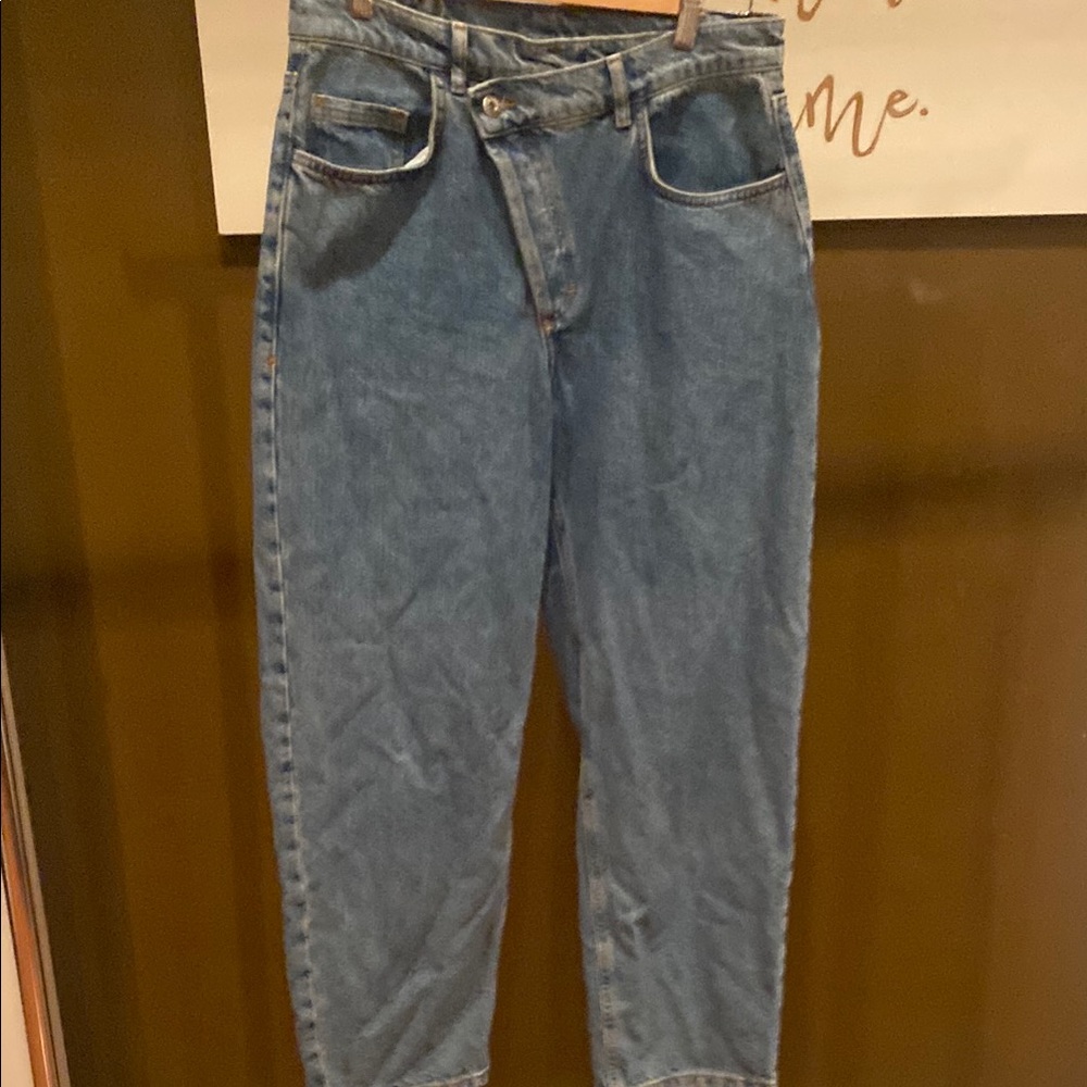 Relaxed Blue Denim Pants with Classic Fit